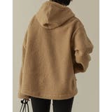 着るだけでシーズンムード高まる1枚 ボアフーディーハーフジッププルオーバー トッ… | Re:EDIT | 詳細画像14