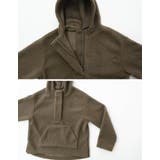 着るだけでシーズンムード高まる1枚 ボアフーディーハーフジッププルオーバー トッ… | Re:EDIT | 詳細画像23