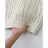 シーズンムード高まるケーブル編みが魅力 ケーブル編みニットナロースカート スカート | Re:EDIT | 詳細画像10