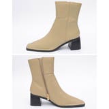 足元からモードな雰囲気をプラス スクエアトゥステッチミドルブーツ シューズ | Re:EDIT | 詳細画像21