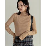 [販売枚数5万枚突破！]指穴リブニットタートルネックトップス | Re:EDIT | 詳細画像11 