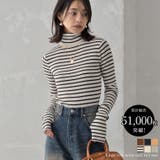 [販売枚数5万枚突破！]指穴リブニットタートルネックトップス | Re:EDIT | 詳細画像1 