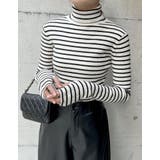 [販売枚数5万枚突破！]指穴リブニットタートルネックトップス | Re:EDIT | 詳細画像31 