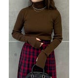 [販売枚数5万枚突破！]指穴リブニットタートルネックトップス | Re:EDIT | 詳細画像40 