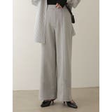 グレー(005) | ライトダンボールステッチデザインストレートパンツ | Re:EDIT