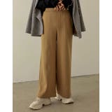 モカ(019) | ライトダンボールステッチデザインストレートパンツ | Re:EDIT