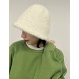 アイボリー(003) | ファー素材でシーズンムード高まるバケットハット シャギーファーバケットハット 帽… | Re:EDIT