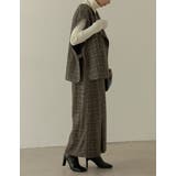 モードな雰囲気を引き立てるチェック柄ジャケット ウールタッチ起毛チェック柄ノース… | Re:EDIT | 詳細画像15 