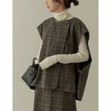 モードな雰囲気を引き立てるチェック柄ジャケット ウールタッチ起毛チェック柄ノース… | Re:EDIT | 詳細画像17 