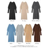 指穴ボリュームスリーブ畦編みリブニットワンピース | Re:EDIT | 詳細画像18