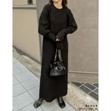 指穴ボリュームスリーブ畦編みリブニットワンピース | Re:EDIT | 詳細画像29