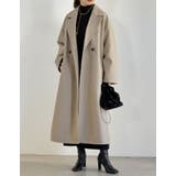 フェイクウールテーラードロングコート | Re:EDIT | 詳細画像5