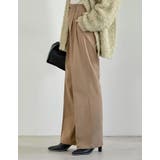 [低身長/高身長/大きいサイズ有]裏微起毛ツータックワイドパンツ | Re:EDIT | 詳細画像22 