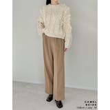 [低身長/高身長/大きいサイズ有]裏微起毛ツータックワイドパンツ | Re:EDIT | 詳細画像27 