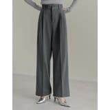 [低身長/高身長/大きいサイズ有]裏微起毛ツータックワイドパンツ | Re:EDIT | 詳細画像30 