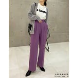 [低身長/高身長/大きいサイズ有]裏微起毛ツータックワイドパンツ | Re:EDIT | 詳細画像35 