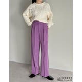 [低身長/高身長/大きいサイズ有]裏微起毛ツータックワイドパンツ | Re:EDIT | 詳細画像38 