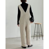 [低身長/高身長サイズ有]ツイードライクVネックオールインワン | Re:EDIT | 詳細画像9 