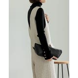 [低身長/高身長サイズ有]ツイードライクVネックオールインワン | Re:EDIT | 詳細画像10 