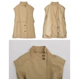 ウエストベルト付きスタンドカラージレジャケット | Re:EDIT | 詳細画像24
