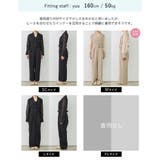 [低身長/大きいサイズ有]ベルト付きシアーボリュームスリーブオールインワン | Re:EDIT | 詳細画像25 