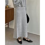 ふんわりMIXカラーが魅力のきれいめニットスカート | Re:EDIT | 詳細画像12