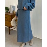 ふんわりMIXカラーが魅力のきれいめニットスカート | Re:EDIT | 詳細画像17