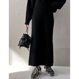 ふんわりMIXカラーが魅力のきれいめニットスカート | Re:EDIT | 詳細画像3