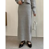 ふんわりMIXカラーが魅力のきれいめニットスカート | Re:EDIT | 詳細画像4