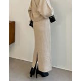 ふんわりMIXカラーが魅力のきれいめニットスカート | Re:EDIT | 詳細画像27