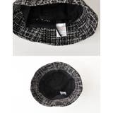 上品かつコーディネートのアクセントに ツイードライクチューリップハット 帽子 | Re:EDIT | 詳細画像5