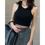 コットンリブカップ付きアメスリショート丈タンクトップ | Re:EDIT | 詳細画像25