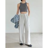 コットンリブカップ付きアメスリショート丈タンクトップ | Re:EDIT | 詳細画像31