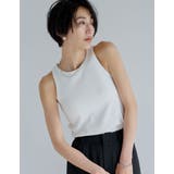 オフホワイト(002) | [神山まりあさん着用]カップ付きアメスリタンクトップ | Re:EDIT