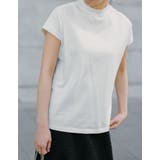 着回し力に優れたモードカジュアルな1枚 モックネックフレンチスリーブTシャツ | Re:EDIT | 詳細画像11