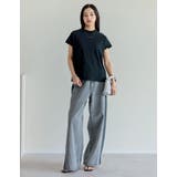 [UVカット][接触冷感][紫外線対策]モックネックフレンチスリーブTシャツ | Re:EDIT | 詳細画像11 