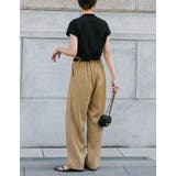 着回し力に優れたモードカジュアルな1枚 モックネックフレンチスリーブTシャツ | Re:EDIT | 詳細画像14