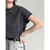 [UVカット][接触冷感][紫外線対策]モックネックフレンチスリーブTシャツ | Re:EDIT | 詳細画像16 