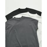 [UVカット][接触冷感][紫外線対策]モックネックフレンチスリーブTシャツ | Re:EDIT | 詳細画像2 