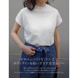 [UVカット][接触冷感][紫外線対策]モックネックフレンチスリーブTシャツ | Re:EDIT | 詳細画像6 