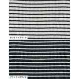 スクエアネックフライスリブボーダータンクトップ | Re:EDIT | 詳細画像19