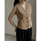 スクエアネックフライスリブボーダータンクトップ | Re:EDIT | 詳細画像13