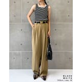 スクエアネックフライスリブボーダータンクトップ | Re:EDIT | 詳細画像14