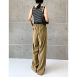 スクエアネックフライスリブボーダータンクトップ | Re:EDIT | 詳細画像16