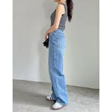 スクエアネックフライスリブボーダータンクトップ | Re:EDIT | 詳細画像23