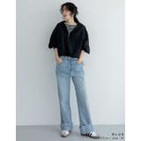 ルーズなシルエットが旬のモードスタイルに コットンロールアップデニムパンツ パンツ | Re:EDIT | 詳細画像12