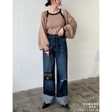 ルーズなシルエットが旬のモードスタイルに コットンロールアップデニムパンツ パンツ | Re:EDIT | 詳細画像17