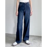 ネイビー(021) | [低身長/高身長/大きいサイズ有]コットンデニムバギーパンツ | Re:EDIT