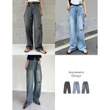 サイドスリットワイドストレートコットンデニムパンツ | Re:EDIT | 詳細画像13