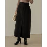 トレンドかつこなれ感を演出するデザインスカート ウールタッチ起毛ナロースカート | Re:EDIT | 詳細画像24